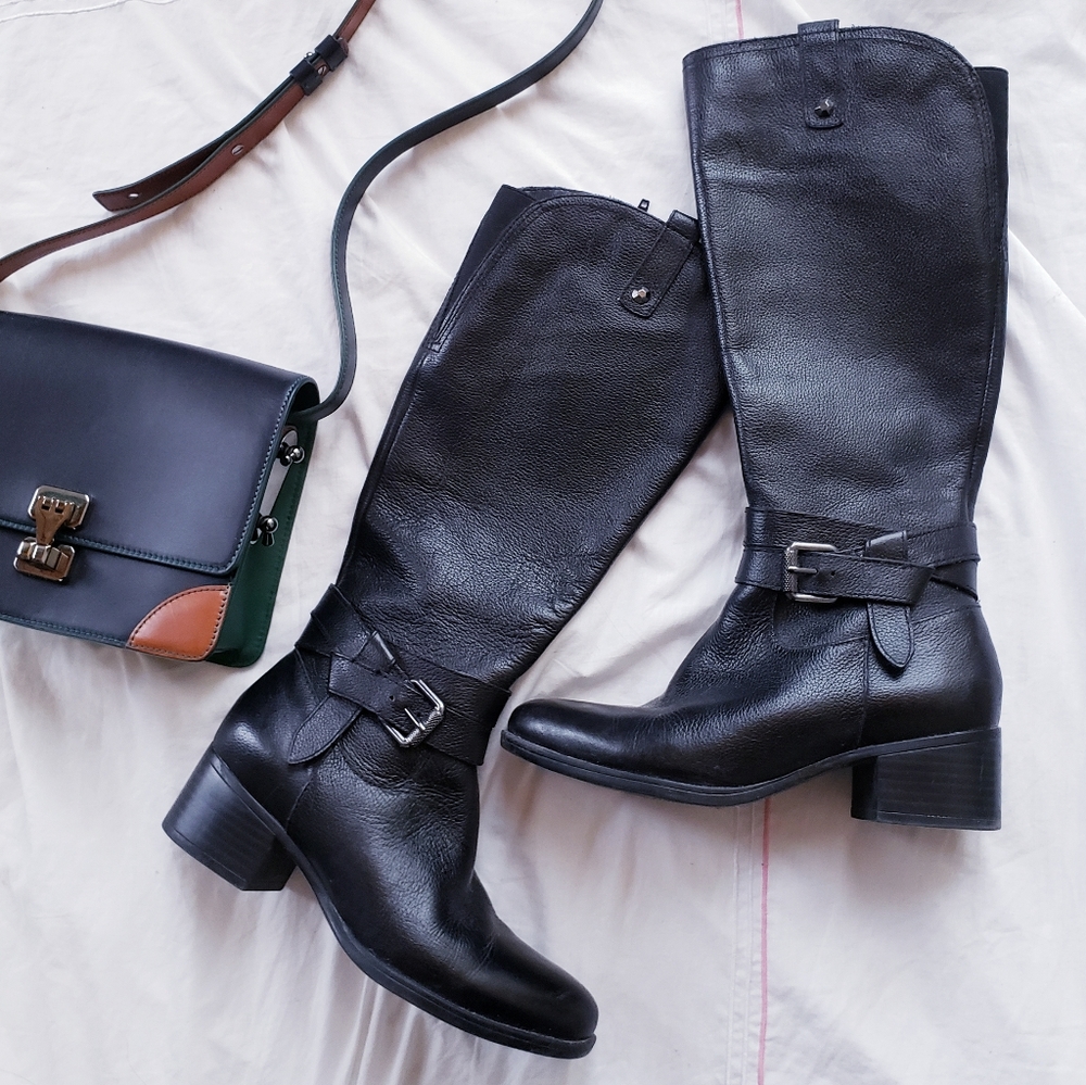 Naturalizer Leather Riding knee high Boots